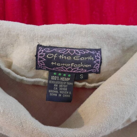 Hemp Dress by Of The Earth light green Woman's Small - Picture 2 of 7